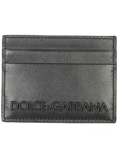 Shop Dolce & Gabbana Sicily Credit Card Holder In Nero