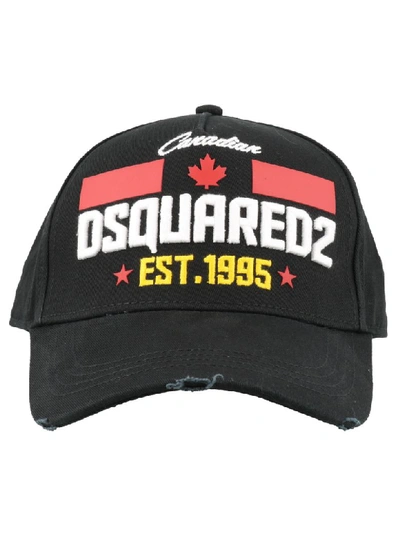 Shop Dsquared2 Baseball Cap In Black