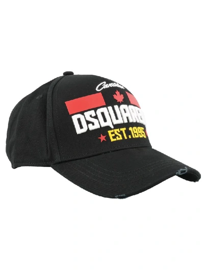 Shop Dsquared2 Baseball Cap In Black