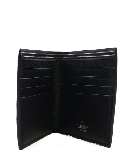 Shop Valentino Vlogo Wallet In Black