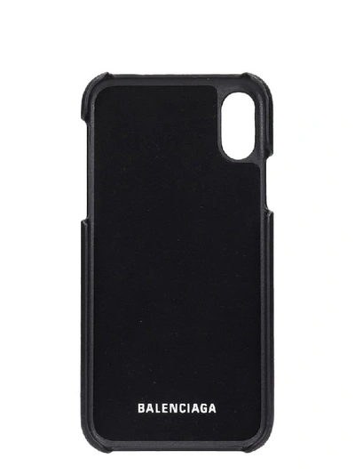 Balenciaga Cash Logo-print Leather Iphone® X & Xs Case In Black | ModeSens