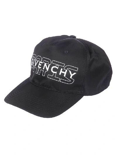 Shop Givenchy Curved Cap In Black/white