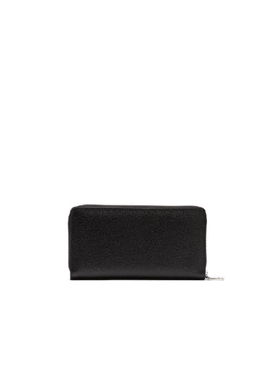 Shop Dolce & Gabbana Sun Ray Leather Wallet/raggio Di Sole In Black