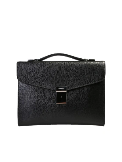 Shop Church's Crawford M Leather Briefcase In Black