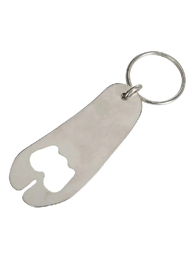 Shop Maison Margiela Key Ring In Silver