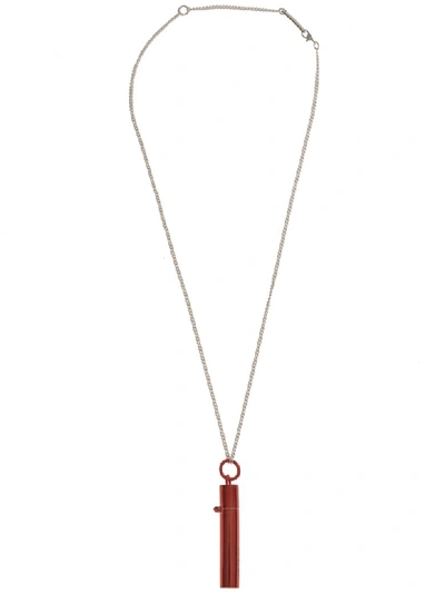 Shop Ambush Sss Pill Case Necklace In Red