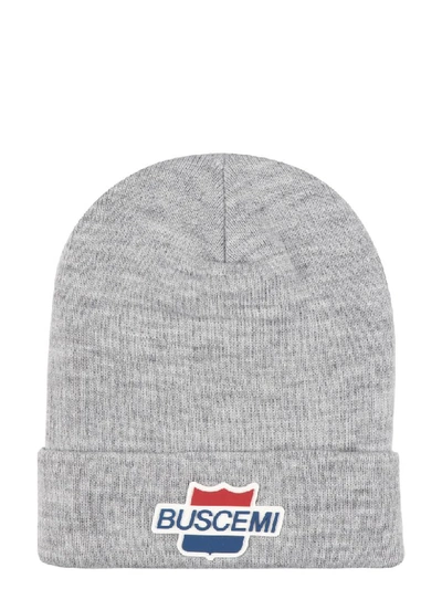 Shop Buscemi Ribbed Knit Beanie In Grey