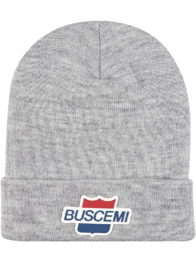 Shop Buscemi Ribbed Knit Beanie In Grey