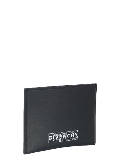 Shop Givenchy Leather Card Holder In Nero