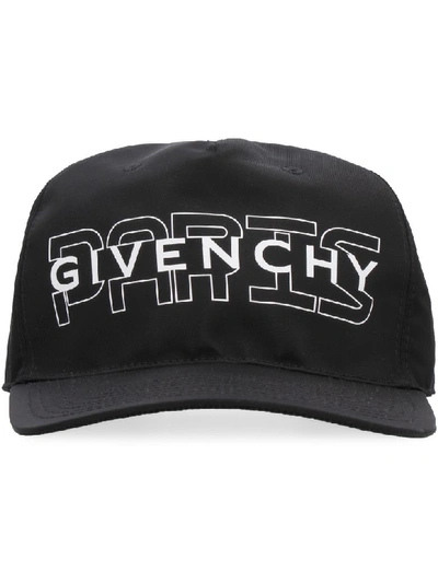 Shop Givenchy Logo Baseball Cap In Black