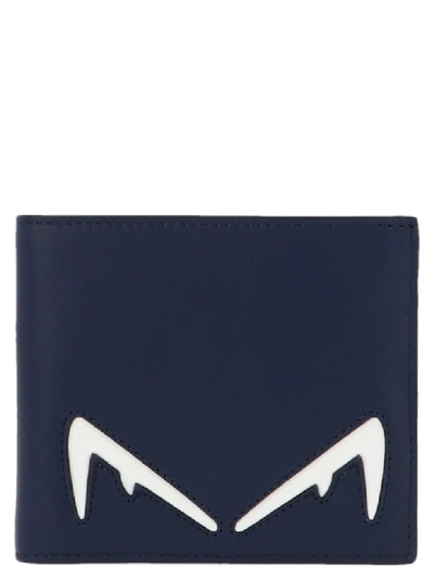 Shop Fendi Diabolik Wallet In Blue