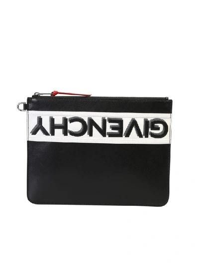 Shop Givenchy Branded Pouch In Black