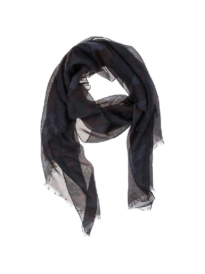 Shop Valentino Sicily Foulard In Blu