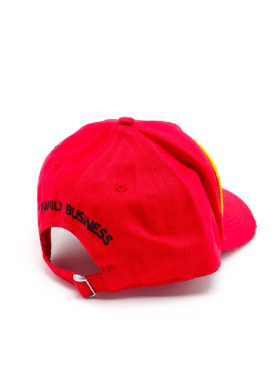Shop Dsquared2 Baseball Cap In Red
