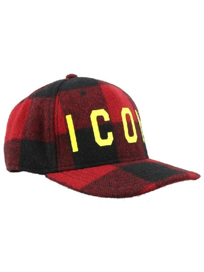 Shop Dsquared2 Icon Baseball Cap In Red