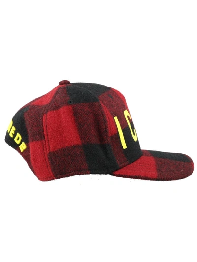 Shop Dsquared2 Icon Baseball Cap In Red