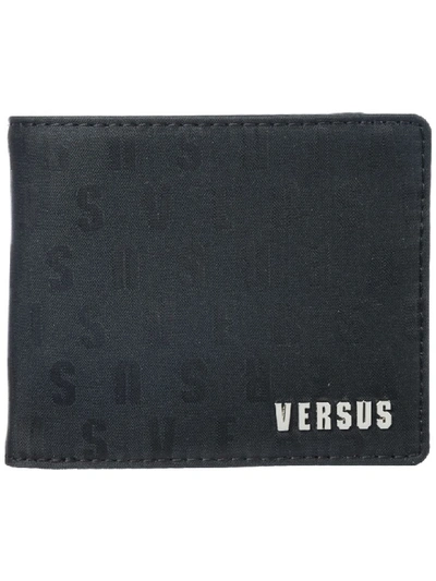 Shop Versus Vintage Logo Wallet In Black