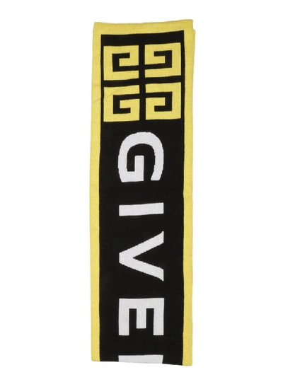 Shop Givenchy Scarf In Yellow & Orange