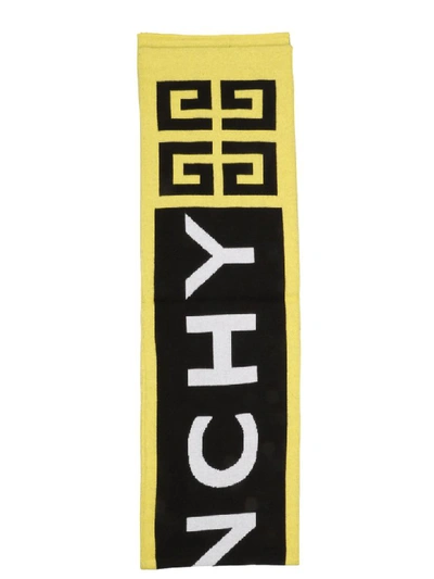 Shop Givenchy Scarf In Yellow & Orange