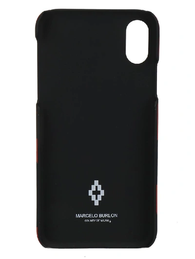 Shop Marcelo Burlon County Of Milan Iphone X Case In Black/orange