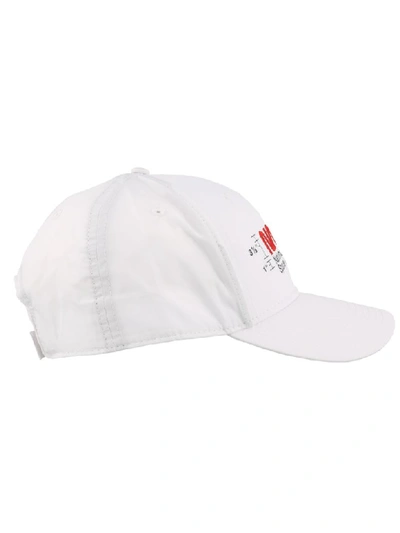 Shop Heron Preston Logo Nasa Baseball Cap In White