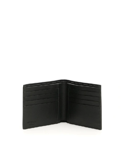 Shop Ferragamo Bifold Logo Wallet In Black (black)