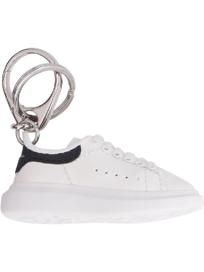 Shop Alexander Mcqueen Oversized Sneaker Keyring In White