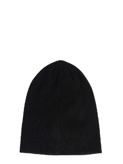 Shop Palm Angels Knitted Hat In Nero