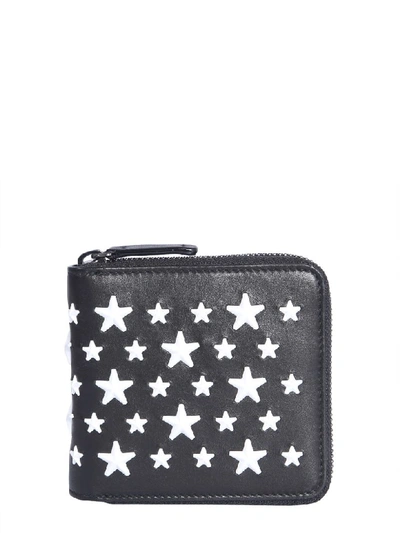 Shop Jimmy Choo Lawrence Wallet In Nero