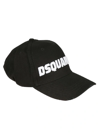 Shop Dsquared2 Baseball Cap In Black/white
