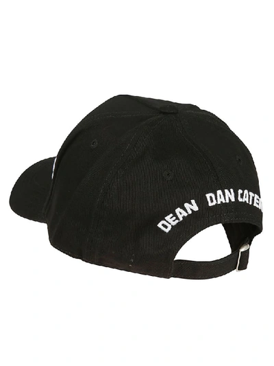 Shop Dsquared2 Baseball Cap In Black/white