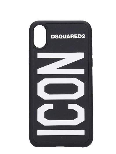 Shop Dsquared2 Iphone / Ipad Case In Black Pvc