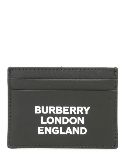 Shop Burberry Sandon Card Holder In Black