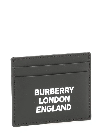 Shop Burberry Sandon Card Holder In Black