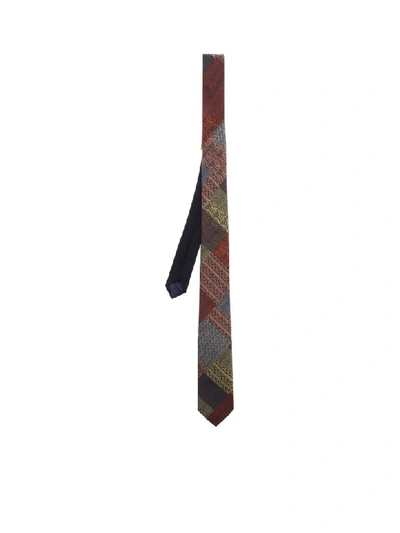 Shop Missoni Silk Tie In Multicolor