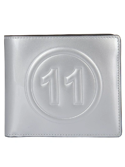 Shop Maison Margiela 11 Logo Wallet In Silver