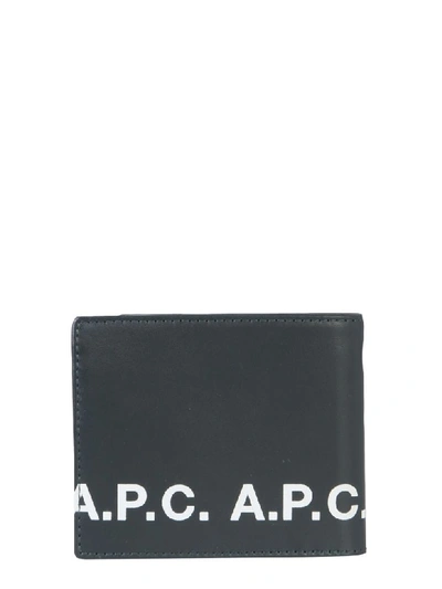 Shop Apc Wallet With Logo In Nero