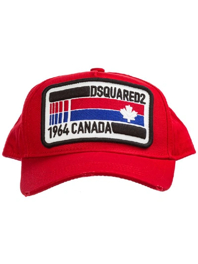 Shop Dsquared2 Clock Baseball Cap In Rosso