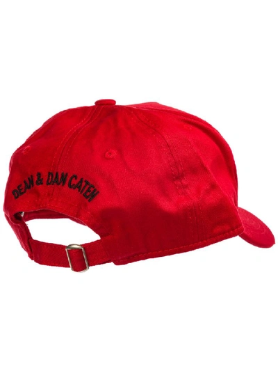 Shop Dsquared2 Clock Baseball Cap In Rosso