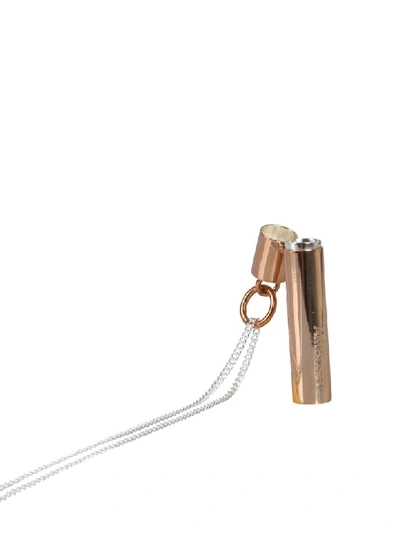 Shop Ambush Necklace With Pills Holder Pendant In Bronzo