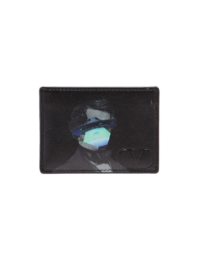 Shop Valentino Card Holder In Black/sample