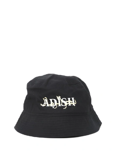 Shop Adish Black Bucket Hat Arabic In Multi Black