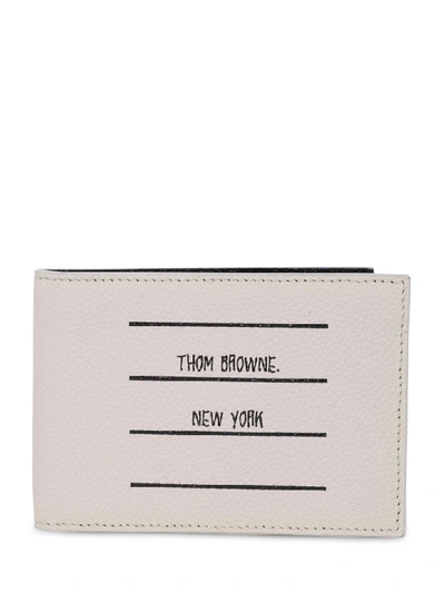 Shop Thom Browne Paper Label Wallet In Black