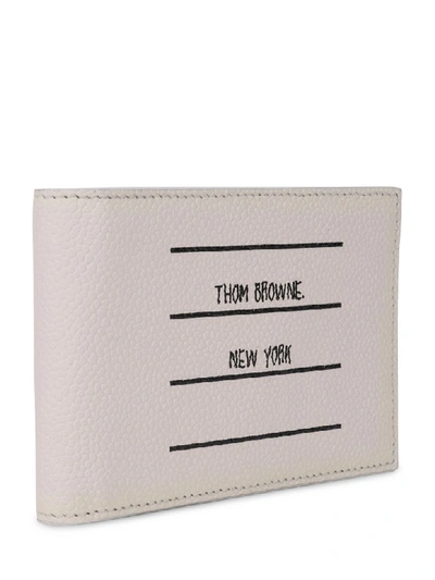Shop Thom Browne Paper Label Wallet In Black
