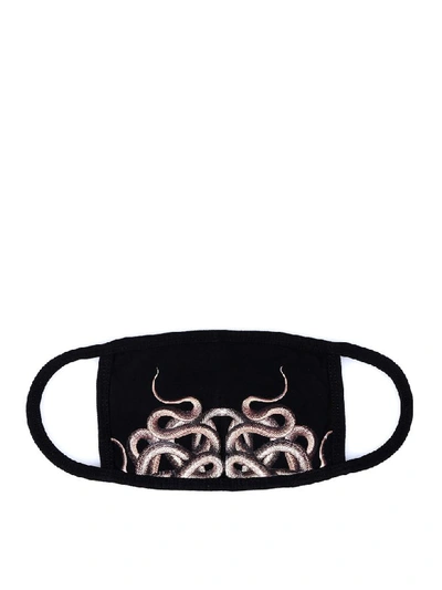 Shop Marcelo Burlon County Of Milan Snakes Mask In Black