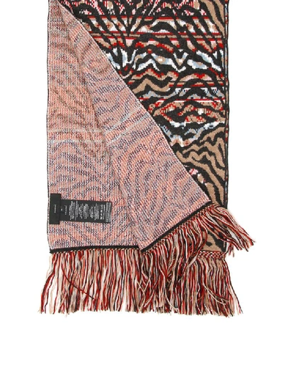 Shop Alanui Multicolor Scarf In Brown Multi (brown)