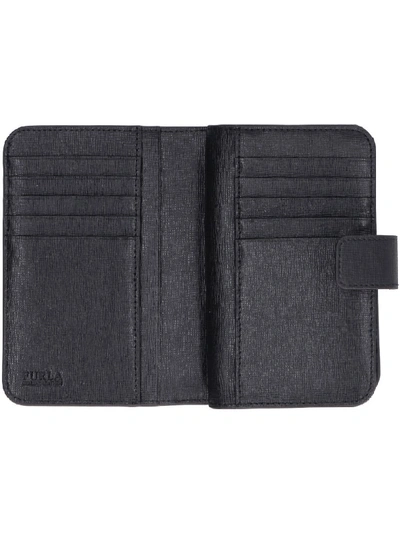 Shop Furla Babylon Leather Wallet In Black