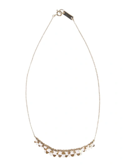 Shop Isabel Marant Necklace With Resin Details In Oro