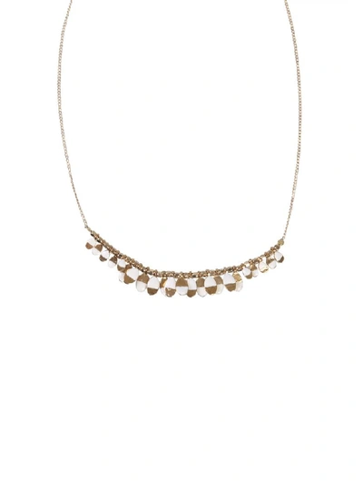 Shop Isabel Marant Necklace With Resin Details In Oro