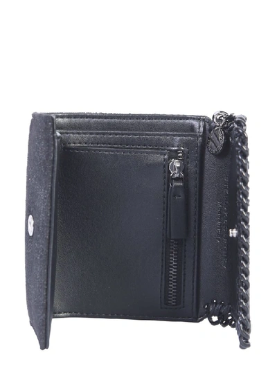 Shop Stella Mccartney Small Falabella Wallet In Nero